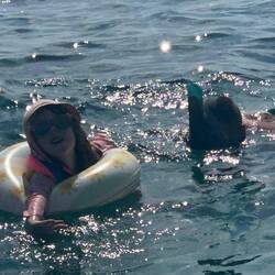 Kalea hat man aus den weiten des Meeres kaum rausbekommen. Aber nur mit Weste und Schwimmring 