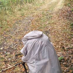 Da ist sie wieder. Ich war ohne Gepäck den Weg zurück