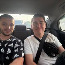 Guys from france that i hung out with and gave a ride to