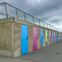 New beach huts