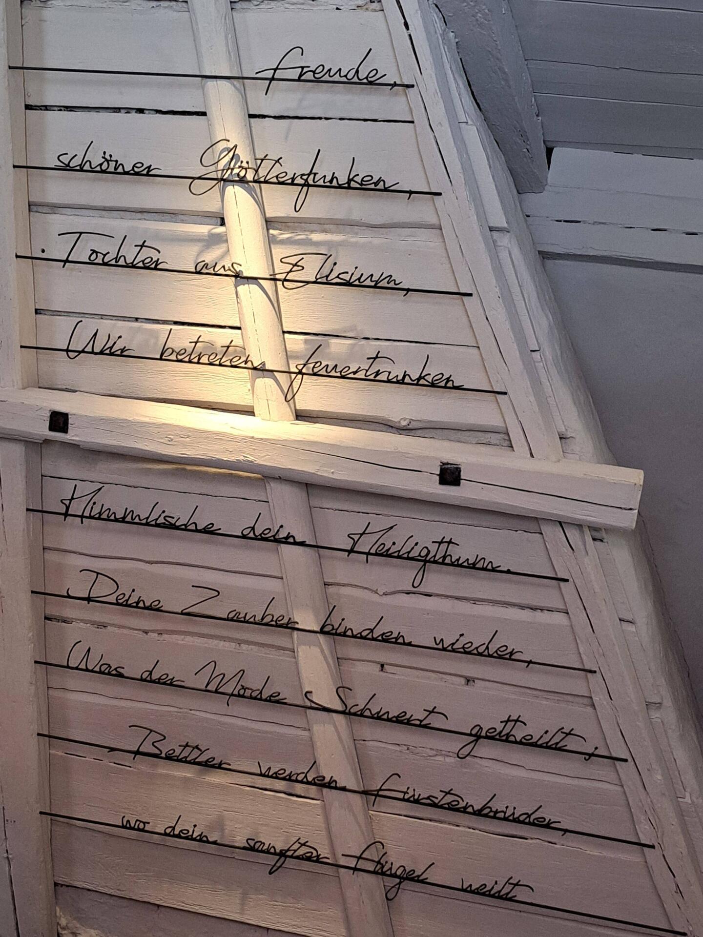 Zitat im Schillerhaus