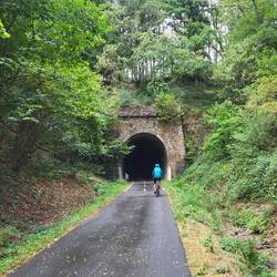 Es gibt sogar einen Tunnel.