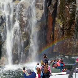 Whisky Wasserfall ohne Whisky. Aber mit 🌈