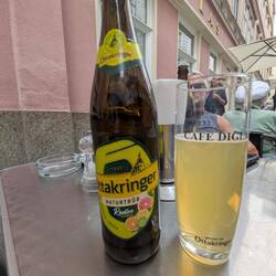A very tasty shandy with lunch