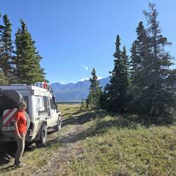 Nachtlager mit Ausblick auf den Bear Creek