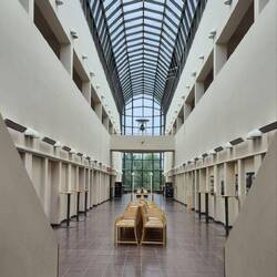 Dieses Haus lebt von Symmetrie.