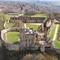 View of Bolsover Castle taken from the air (image from the cover of a book in the Visitor Centre)