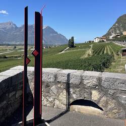 Yvorne near Aigle overlooking Rhone valley