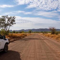 Anfahrt zum Airstrip