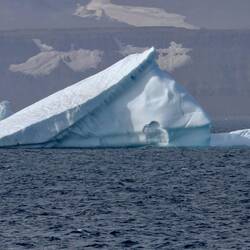 die Eisberge werden kleiner als sie früher zu der Zeit waren