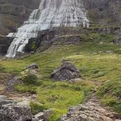 Dynjandi Wasserfall in den isländischen Westfjorden