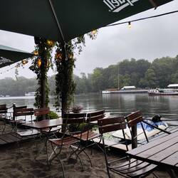 mit Biergarten