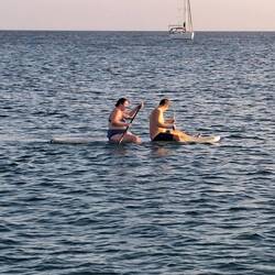 Anna und Philipp auf dem SUP