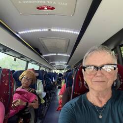 The bus was full and they were turning away people who had not booked