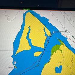 Snowgoose Passage: we ran aground on silt twice.