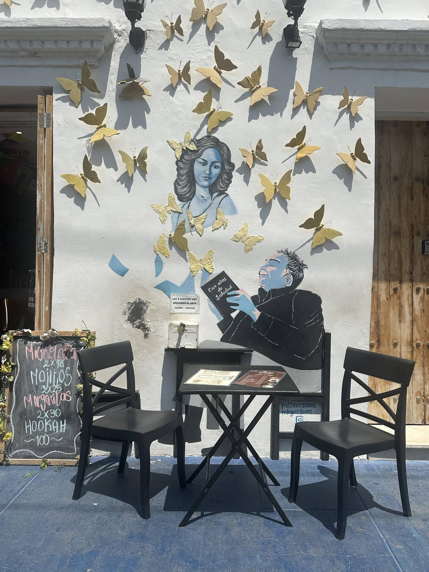 Gabriel Garcia Marquez mit seinem Roman "Hundert Jahre Einsamkeit"