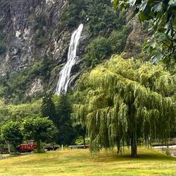 Pissevache (cow piss) waterfall