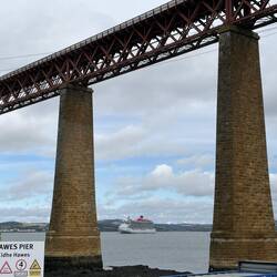 Valiant Ladyship anchored in the Forth in Queensferry