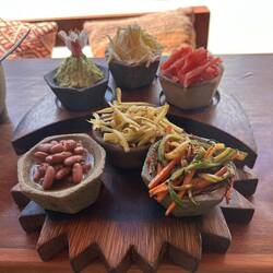 Chacra (deconstructed burritos) - meaning small farm, agricultural field or kitchen garden