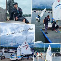 .....die Kids mit ihren Jollen.....👍