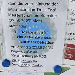 Für heute abgesagt, und morgen kein Regen