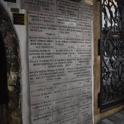 A memorial amongst the city wall