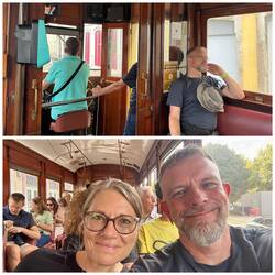 In der Straßenbahn