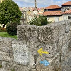 Gelb nach Santiago-Blau nach Fatima