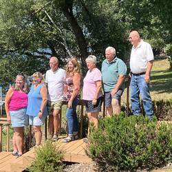 All the Kouba siblings. I think they are lined up by age, Rosanne the baby!