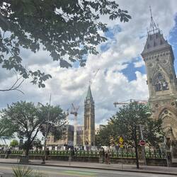 The Peace Tower had so much work being done. Even so it was so inspirational