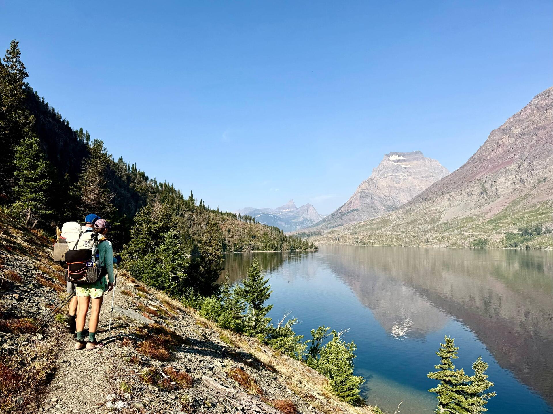 Ausblick auf den wunderschönen Saint Mary Lake