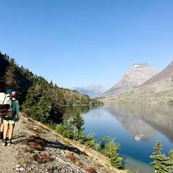 Ausblick auf den wunderschönen Saint Mary Lake