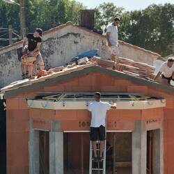 Builders being busy