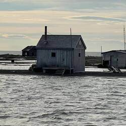 We anchor directly off the sauna :) .