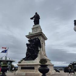 Beautiful statues. I believe this is Samuel de Champlain