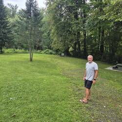 We made breakfast at this beautiful park behind the information center in Montebello
