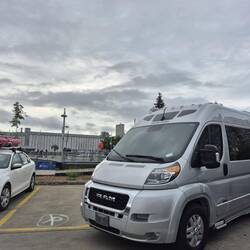 Our parking spot at the Port of Quebec