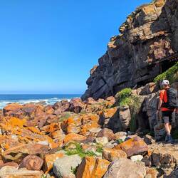 A bit of a scramble over sometimes wet rocks