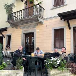 Cafe und Strecke machen