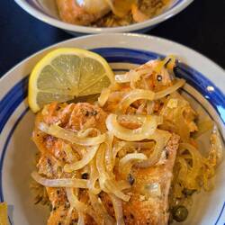Lachs mit Reis