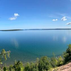Wide angle view from the overlook.