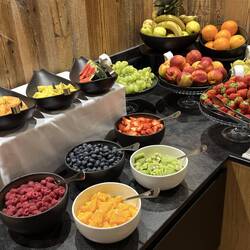 Das Frühstück ist genauso beeindruckend wie das Abendessen