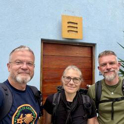Vor der Unterkunft in Esposende