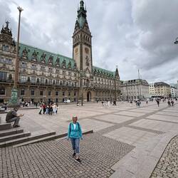 Das imposante Rathaus von Hamburg