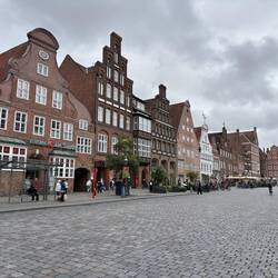 Lüneburg mit den typischen hanseatischen Häusern