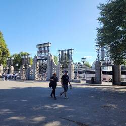The park gates
