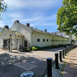 What used to be the stables.