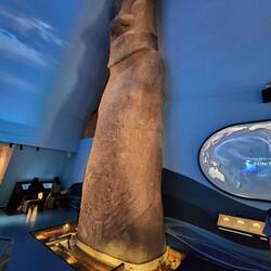 Easter Island replica. Thor had explored Easter Island 1955-1956.