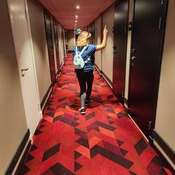 Down the corridor...