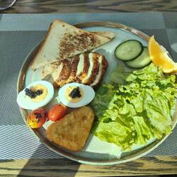 A lovely Mongolian breakfast